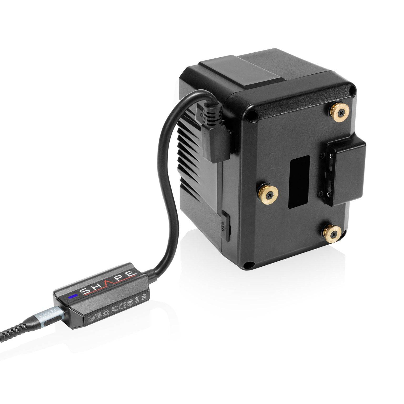 450W USB-C Fast Charger Kit for Gold Mount/V-Mount/B-Mount Batteries. 10_SHAPE_Fast_Battery_Charger_Kit_450W_USB-C