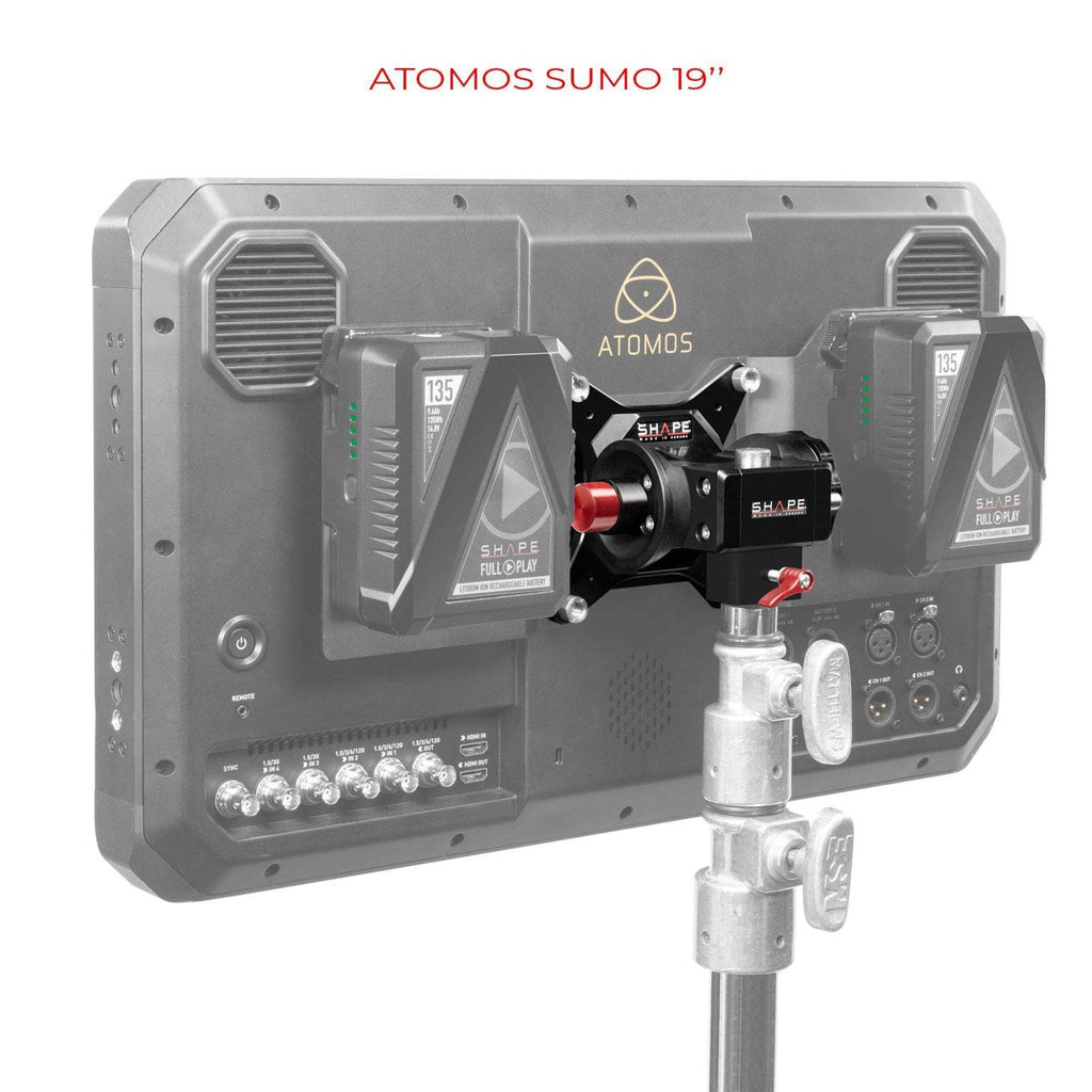 Push Button Vesa Monitor Mount For C-Stand and Baby Pin 10_SHAPE_Monitor_Support_Mount_Vesa_with_Push_Button