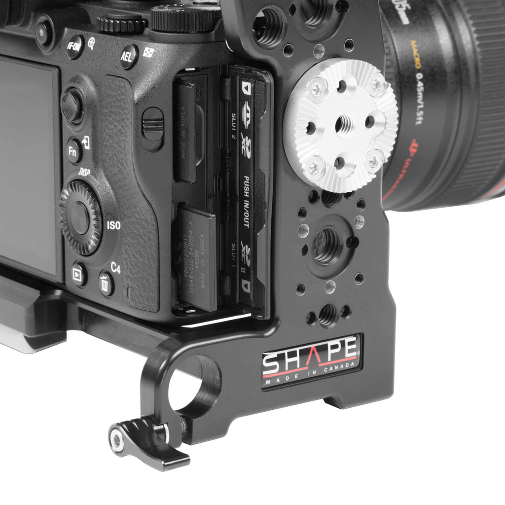 Sony A7R3 shoulder mount matte box follow focus 10_SHAPE_Sony_A7R_III_A7_III_Shoulder_Mount_Kit