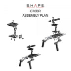Canon C70 baseplate, cage with handles 11_SHAPE_Canon_C70_Camera_Bundle_Rig