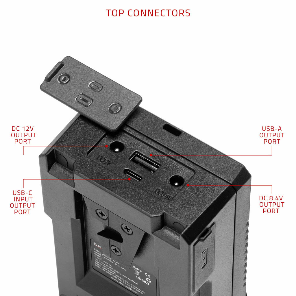 Fast Charger Kit USB-C with 2x Mini V-Mount 50Wh Batteries 11_SHAPE_Fast_Charger_Kit_USB-C_with_2x_50Wh_Mini_V-Mount_Batteries