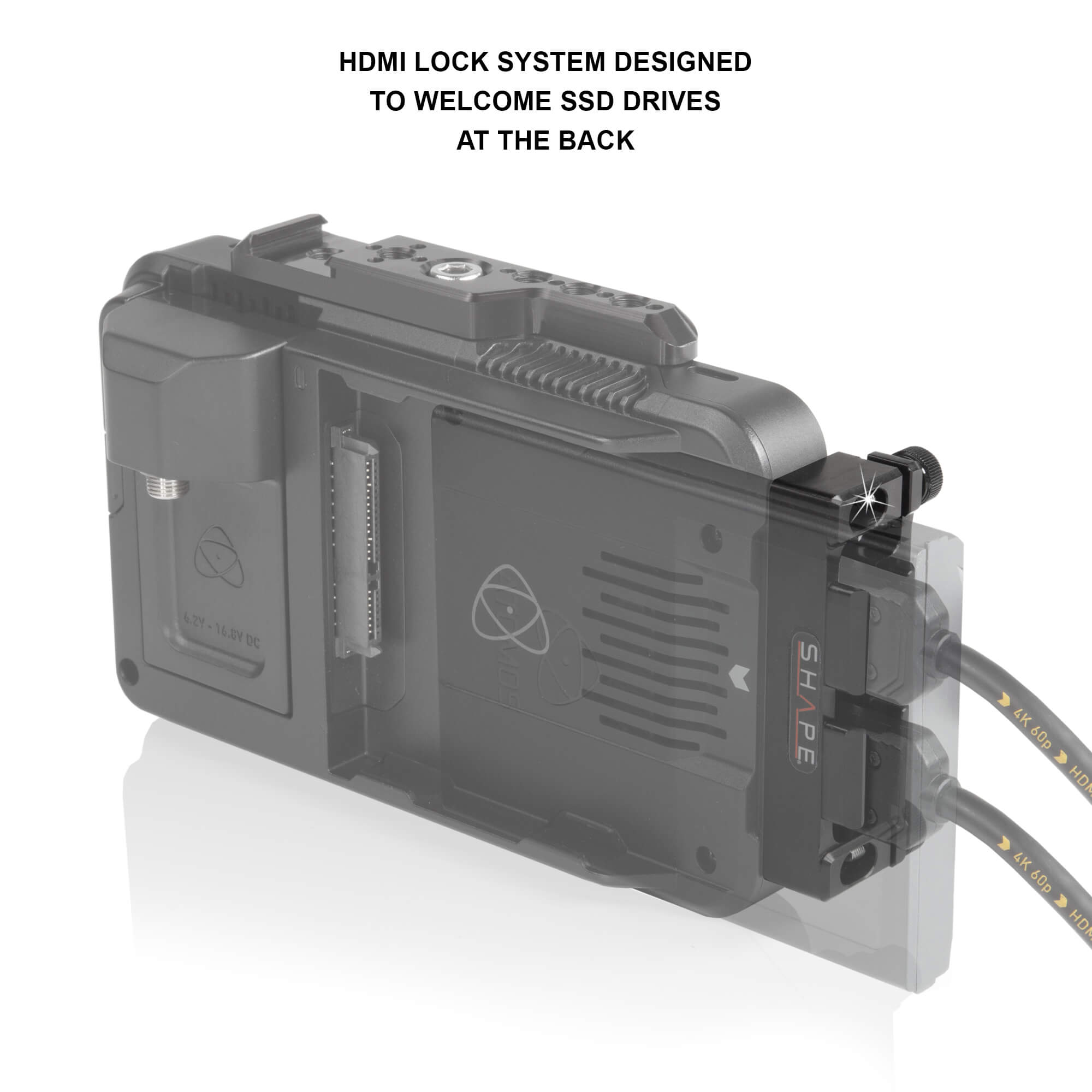 HDMI lock system and top plate kit for Atomos ninja V 5" & V+ 5.2" monitor recorders 11_SHAPE_Top_Plate_Kit_and_HDMI_Lock_System_for_Atomos_Ninja_V_V_