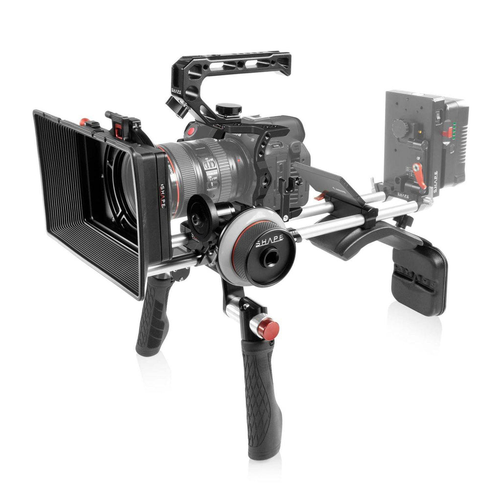 Canon EOS R5C, R5, R6 Shoulder Mount Kit Matte Box Follow Focus 12_SHAPE_Canon_EOS_R5C_R5_R6_Shoulder_Mount_Kit