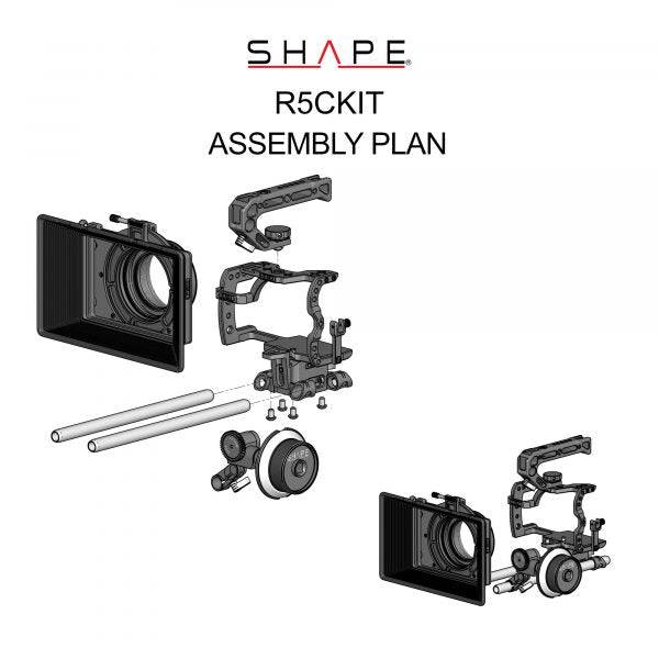 Canon EOS R5C, R5, R6 Kit with Matte Box Follow Focus 12_SHAPE_Canon_R5C_R5_R6_Camera_Bundle_Rig_Kit