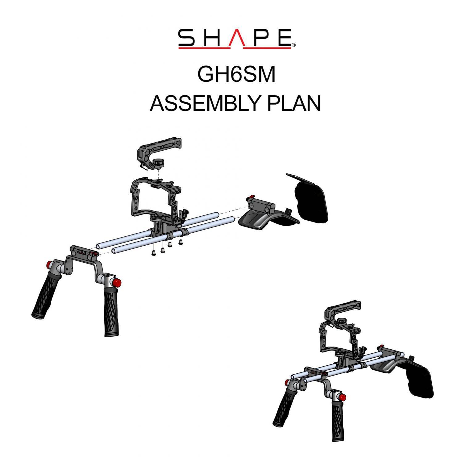 Panasonic Lumix GH6 Shoulder Mount Rig 12_SHAPE_Shoulder_Mount_Rig_for_Panasonic_Lumix_GH6