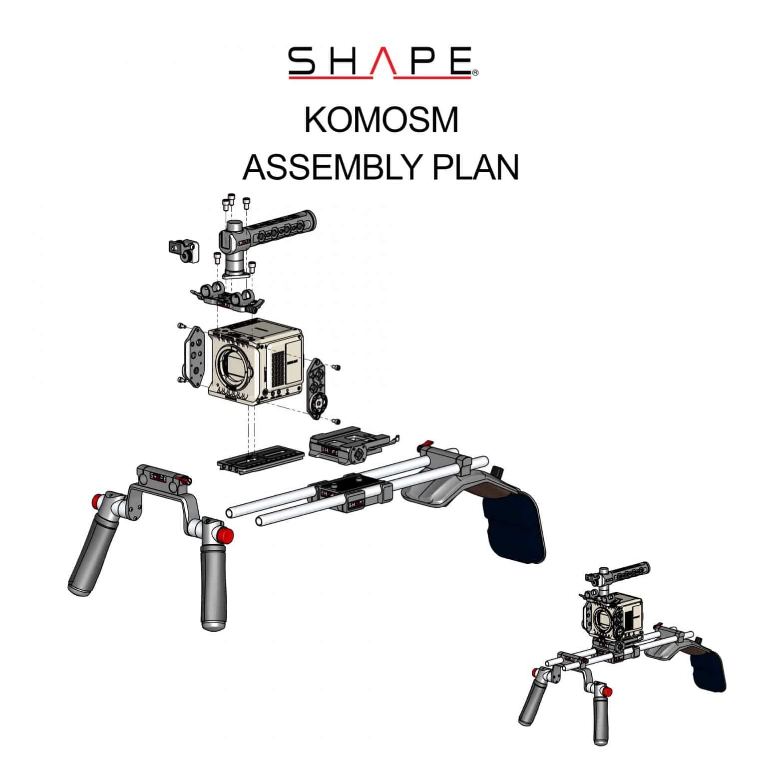 RED® KOMODO™ & KOMODO™ 6K Production pack shoulder mount 13_SHAPE_RED__KOMODO____KOMODO__6K_Production_Pack_Shoulder_Mount