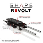 Sony FX6 baseplate with handle 13_SHAPE_Sony_FX6_Camera_Bundle_Rig