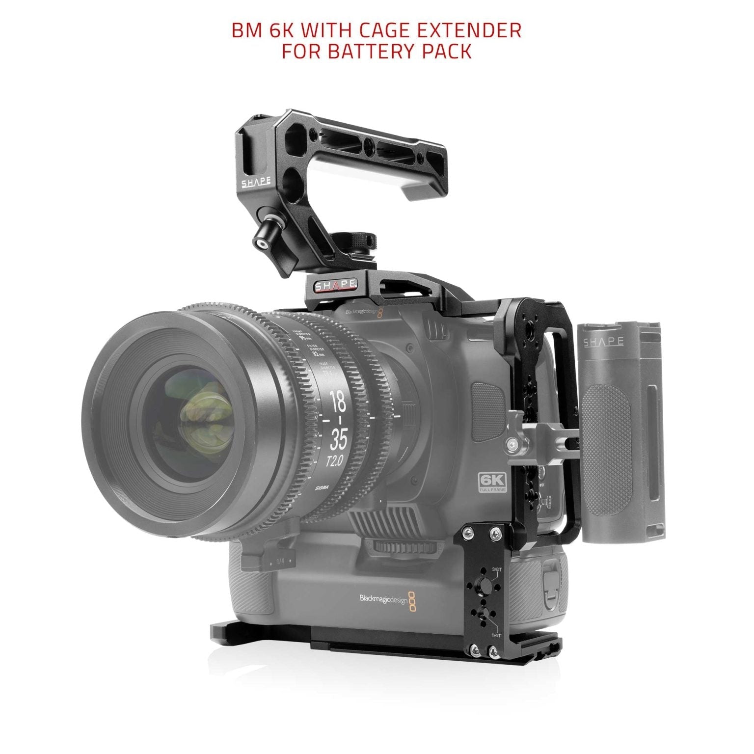 Blackmagic Cinema Camera 6K/6K Pro/6K G2 Cage with Top handle 14_SHAPE_Blackmagic_Cinema_Camera_6K_6K_PRO_6K_G2_Camera_Cage_with_Top_Handle