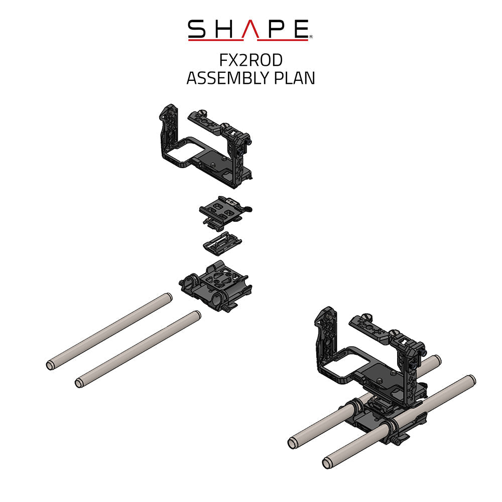 Full Creator Kit 15mm LWS Base for Sony FX2 14_SHAPE_Full_Creator_Kit_15mm_LWS_Base_for_SONY_FX2