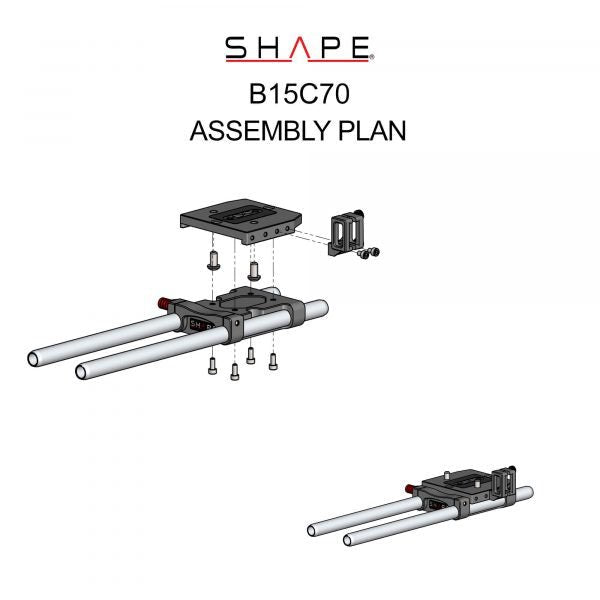 Canon C70 15 mm base 15_SHAPE_Canon_C70_15_mm_Baseplate