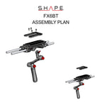 Sony FX6 baseplate and top plate with handle 16_SHAPE_Sony_FX6_15_mm_Baseplate_with_Top_Plate