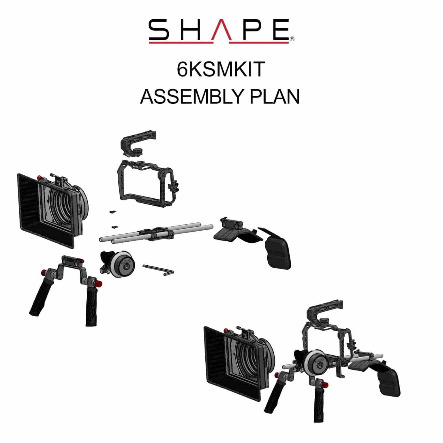Blackmagic Cinema Camera 6K/6K Pro/6K G2 Shoulder Mount Kit 17_SHAPE_Blackmagic_Cinema_Camera_6K_6K_PRO_6K_G2_Shoulder_Mount_Kit
