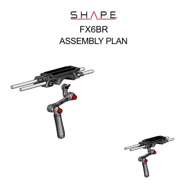 Sony FX6 baseplate with handle 18_SHAPE_Sony_FX6_Camera_Bundle_Rig