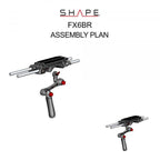 Sony FX6 baseplate with handle 18_SHAPE_Sony_FX6_Camera_Bundle_Rig