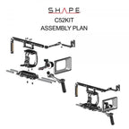 Canon C500 Mark II, C300 Mark III baseplate with cage, top handle long VF, 4x5.6 matte box, follow focus pro 20_SHAPE_Canon_C500_MKII_C300_MKIII_Camera_Bundle_Rig_Kit