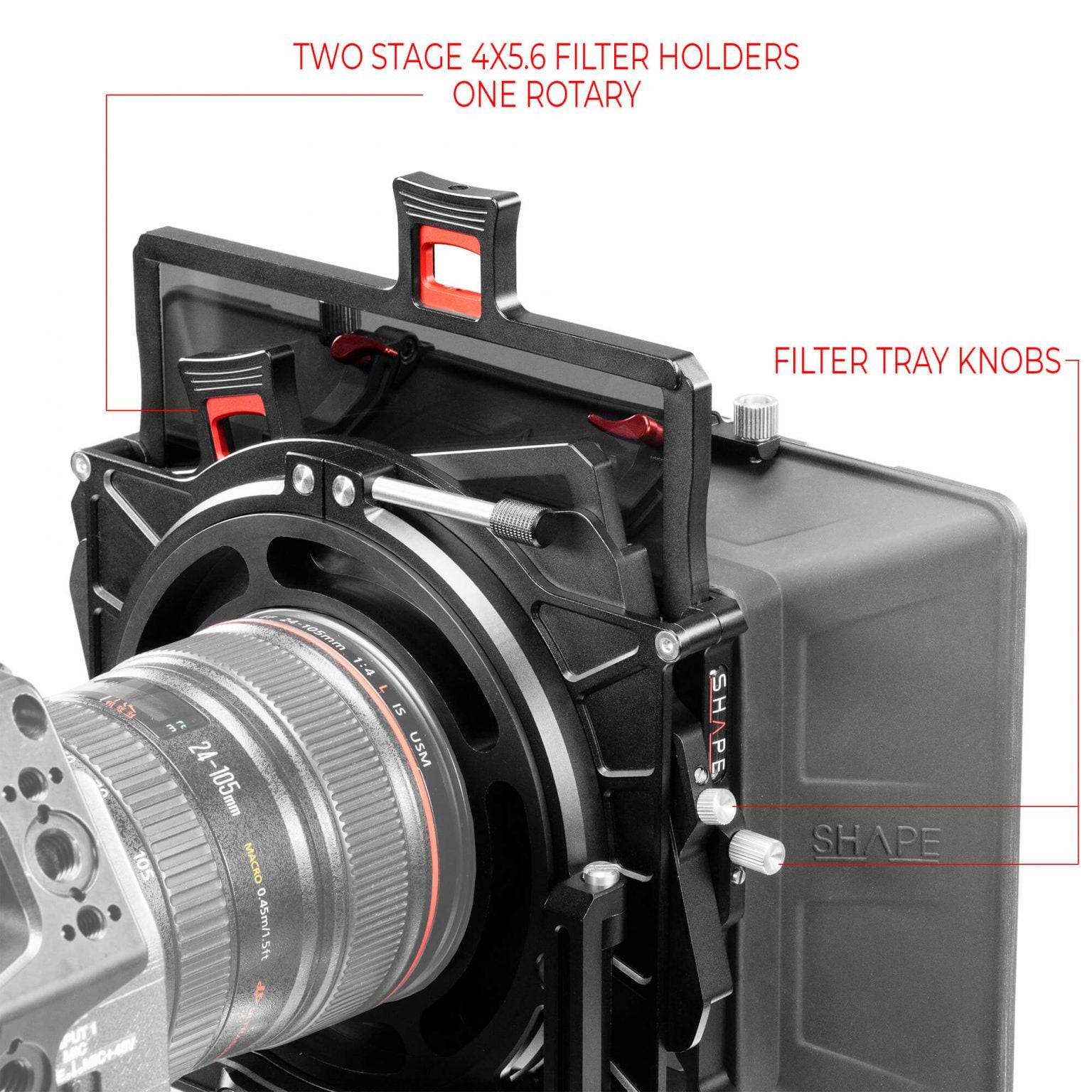 Universal VCT baseplate (BP10) with follow focus and matte box pro kit 21_SHAPE_VCT_Universal_Baseplate_Pro_Kit