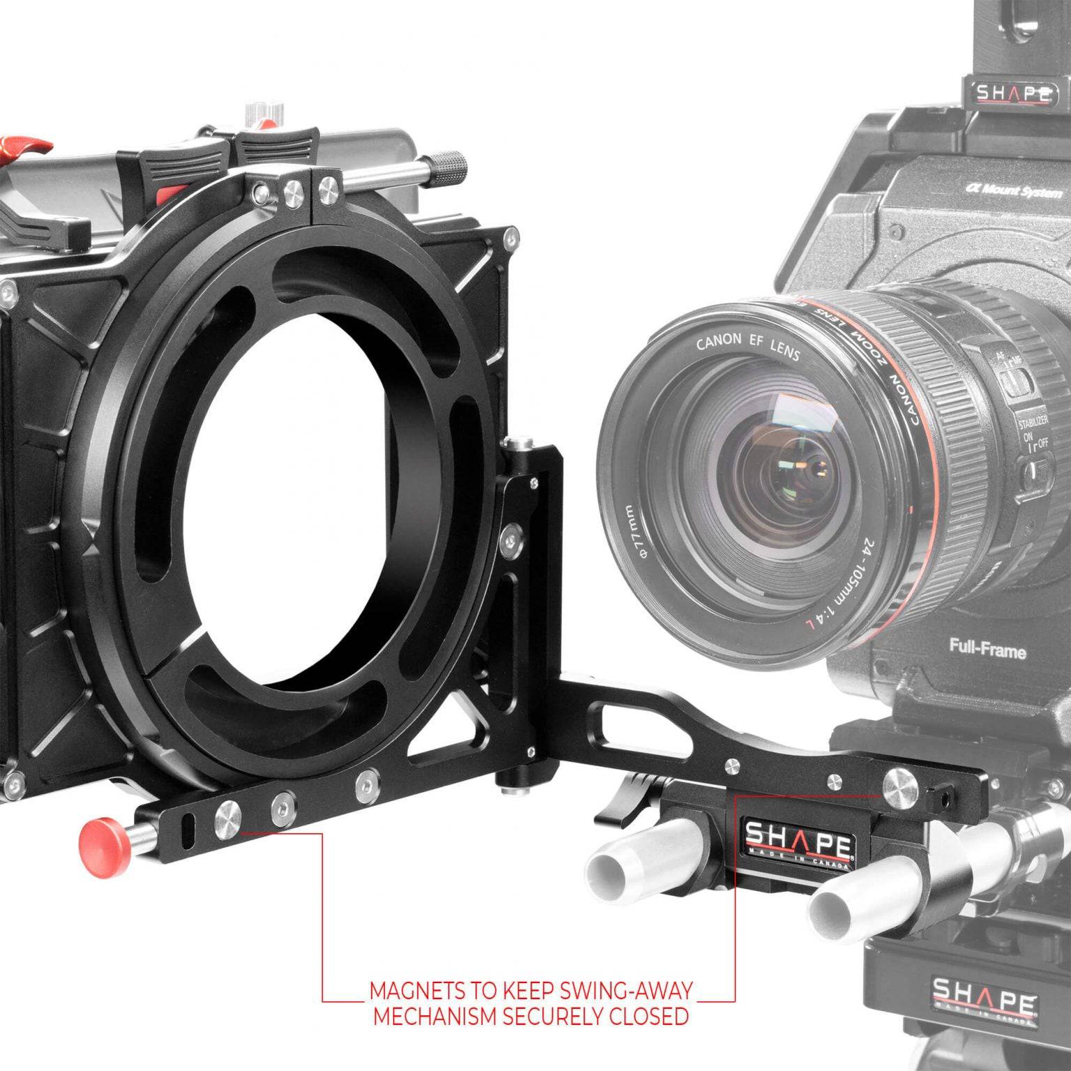 Universal VCT baseplate (BP10) with follow focus and matte box pro kit 25_SHAPE_VCT_Universal_Baseplate_Pro_Kit