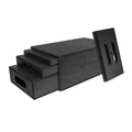 Black Nestable Apple Box 4-in-1